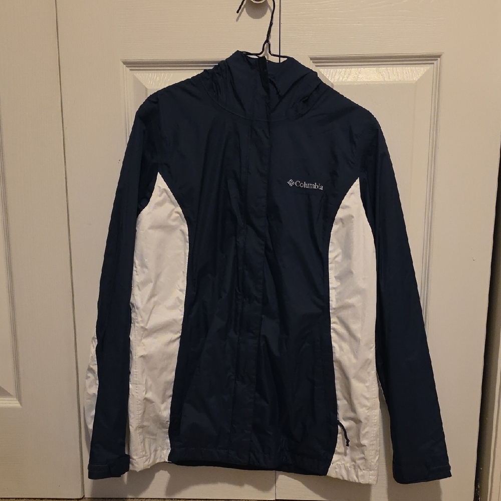 Columbia Blue and White Outdoor Jacket